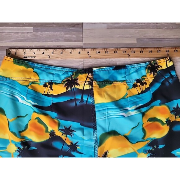Billabong Board Shorts Mens 38‎ Multicolor Hawaiian Beach Print 11" Inseam - Picture 8 of 13